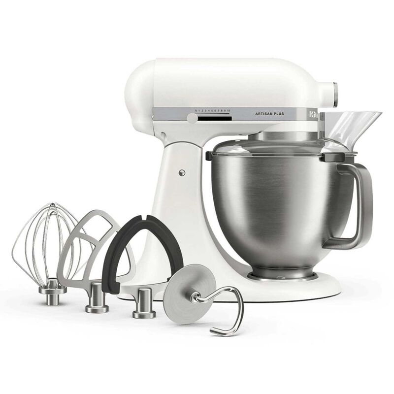 KitchenAid KSM50 Artisan Plus Mixer - Porcelain White image number 2